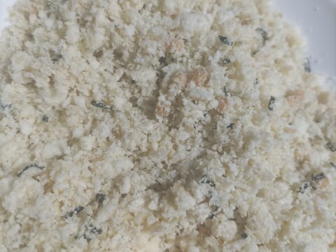 ちくわと生おからの海苔茶漬けの素炒め